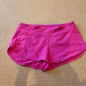 Lululemon Sonic Pink Shorts Size 6